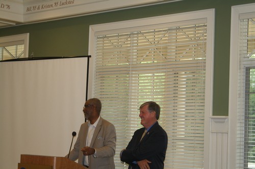 Dean Grant and President Haas